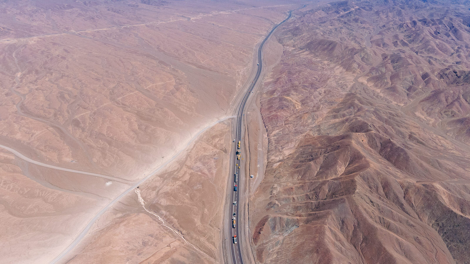 Fotografía industrial aérea dron desierto Atacama minería Chile