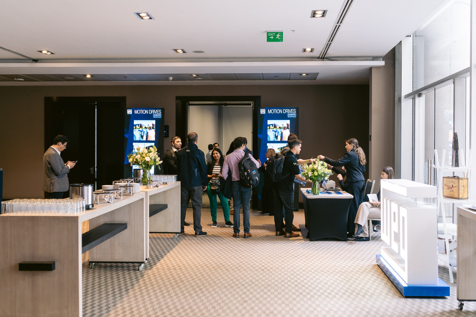 Lobby registro Seminario WEG Santiago